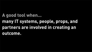 Don’t stop with the blueprint




Tuesday, February 26, 13
 