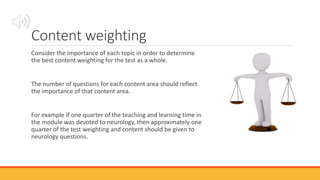 Question Weighting BlueprintingExaminationsinMedicalEducation.pptx