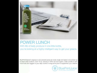 Blue Print Juice Advertising Strategy Plan | PPTX