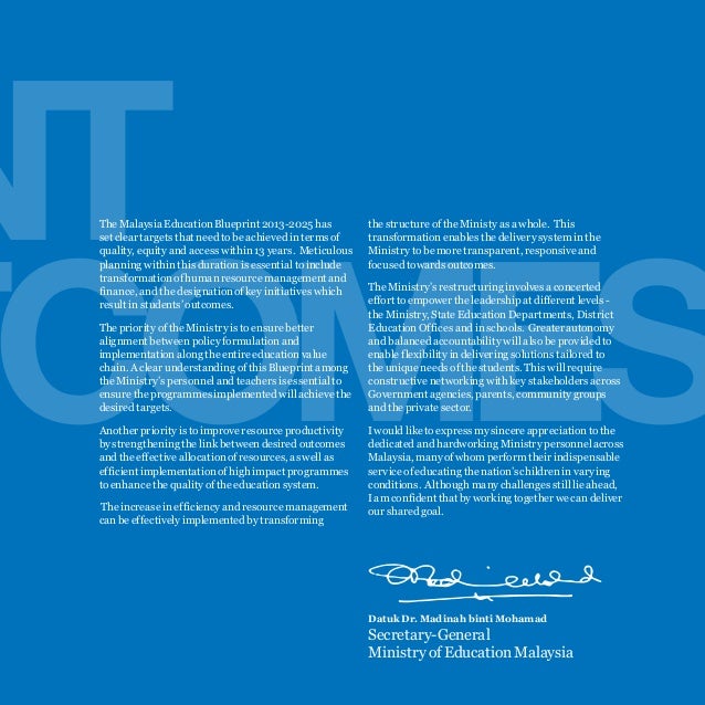 Blueprint pendidikan
