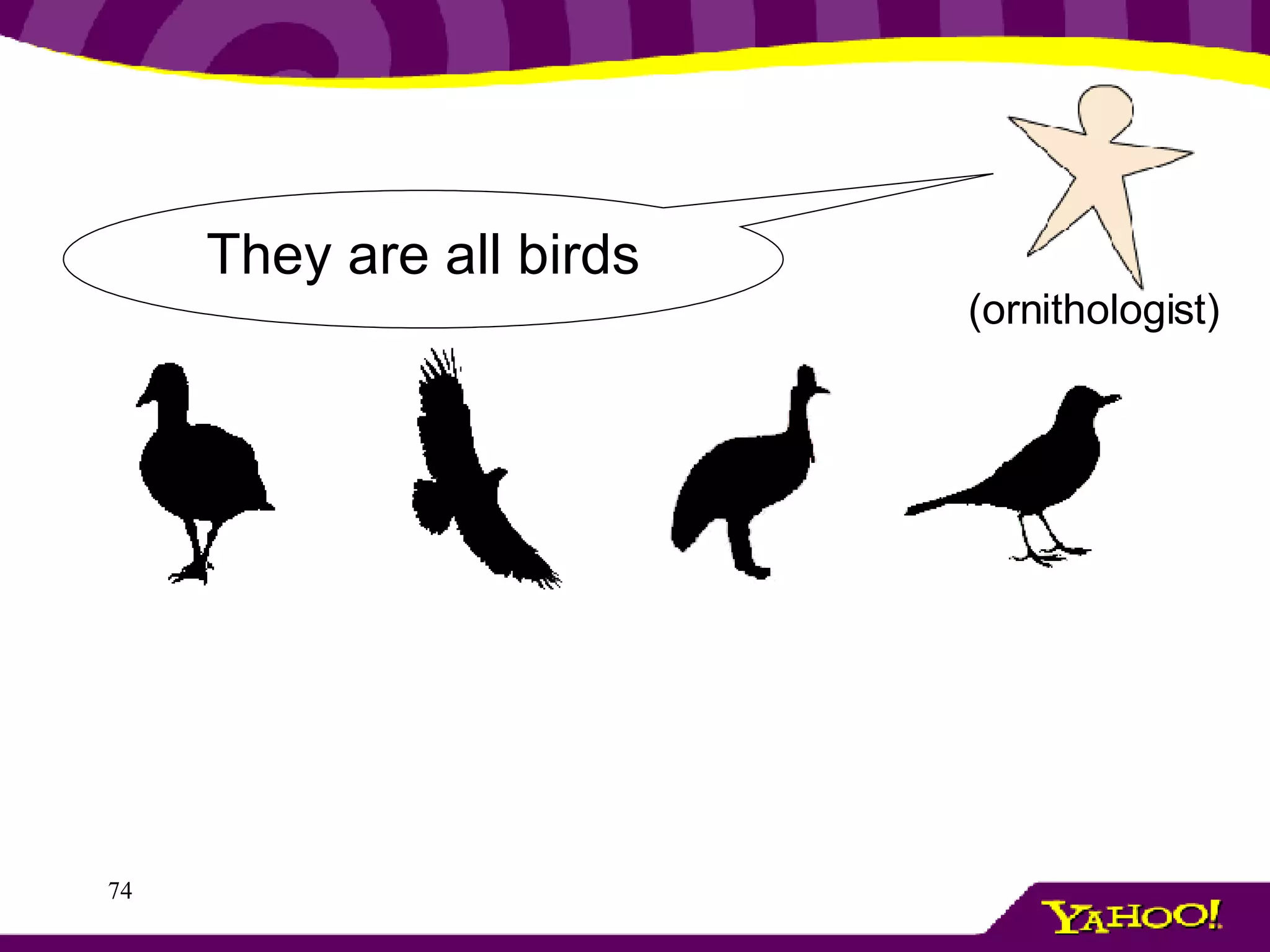 They are all birds (ornithologist) 