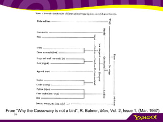 From “Why the Cassowary is not a bird”, R. Bulmer,  Man , Vol. 2, Issue 1, (Mar. 1967) 