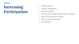 Increasing
Participation
●
●
●
●
●
●
●
 