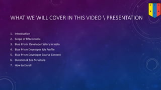 Blue prism course content