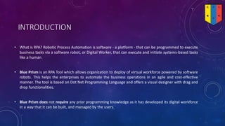 Blue prism course content