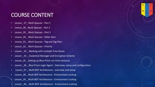 Blue prism course content