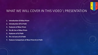 Blue prism vs ui path | PDF