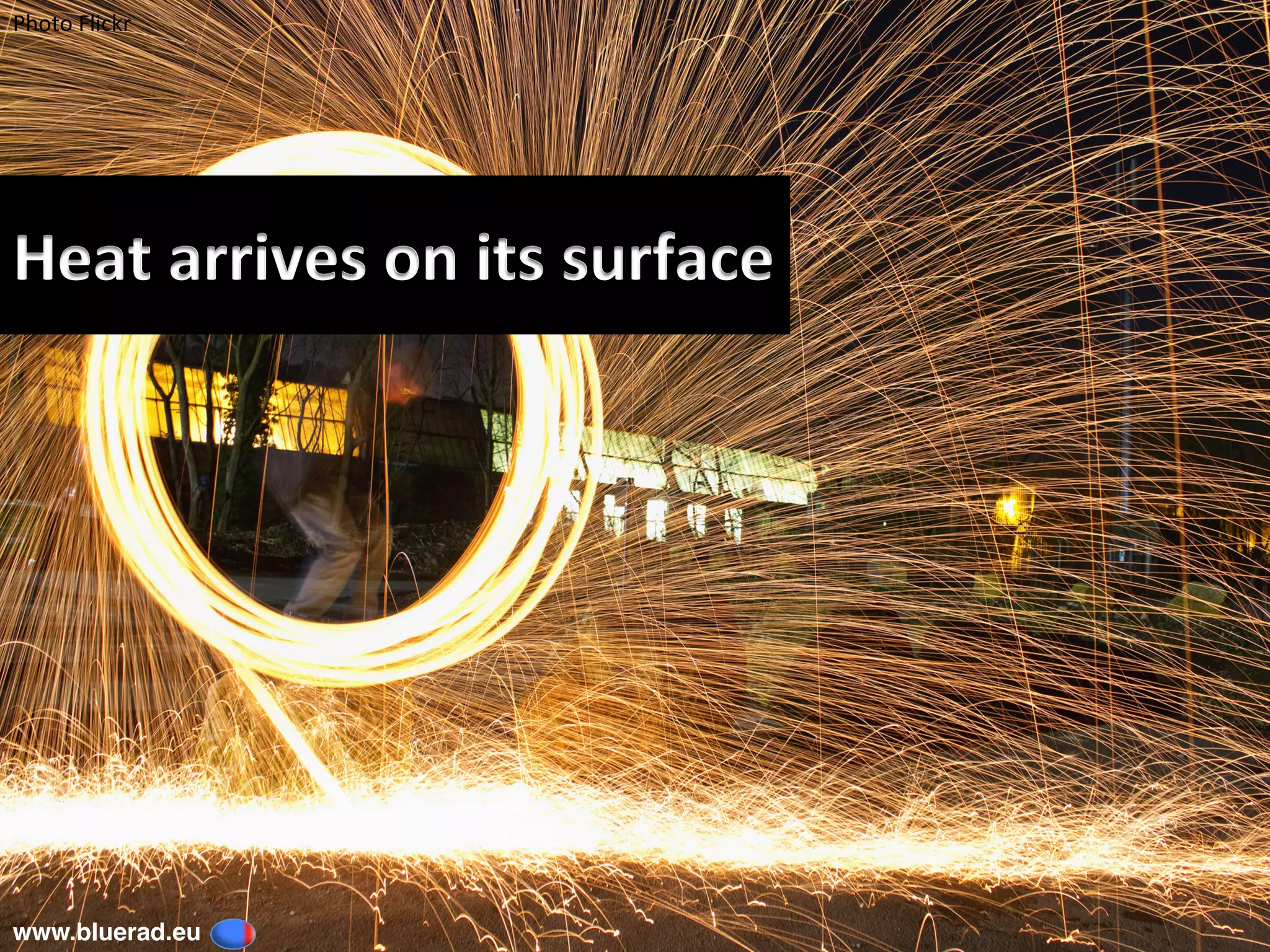 Heat	arrives	on	its	surface	
Photo	Flickr	
www.bluerad.eu
	
 