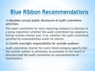 Blue Ribbon Committtee Table Blue ribbon committee | PPTX
