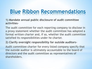 Blue ribbon committee