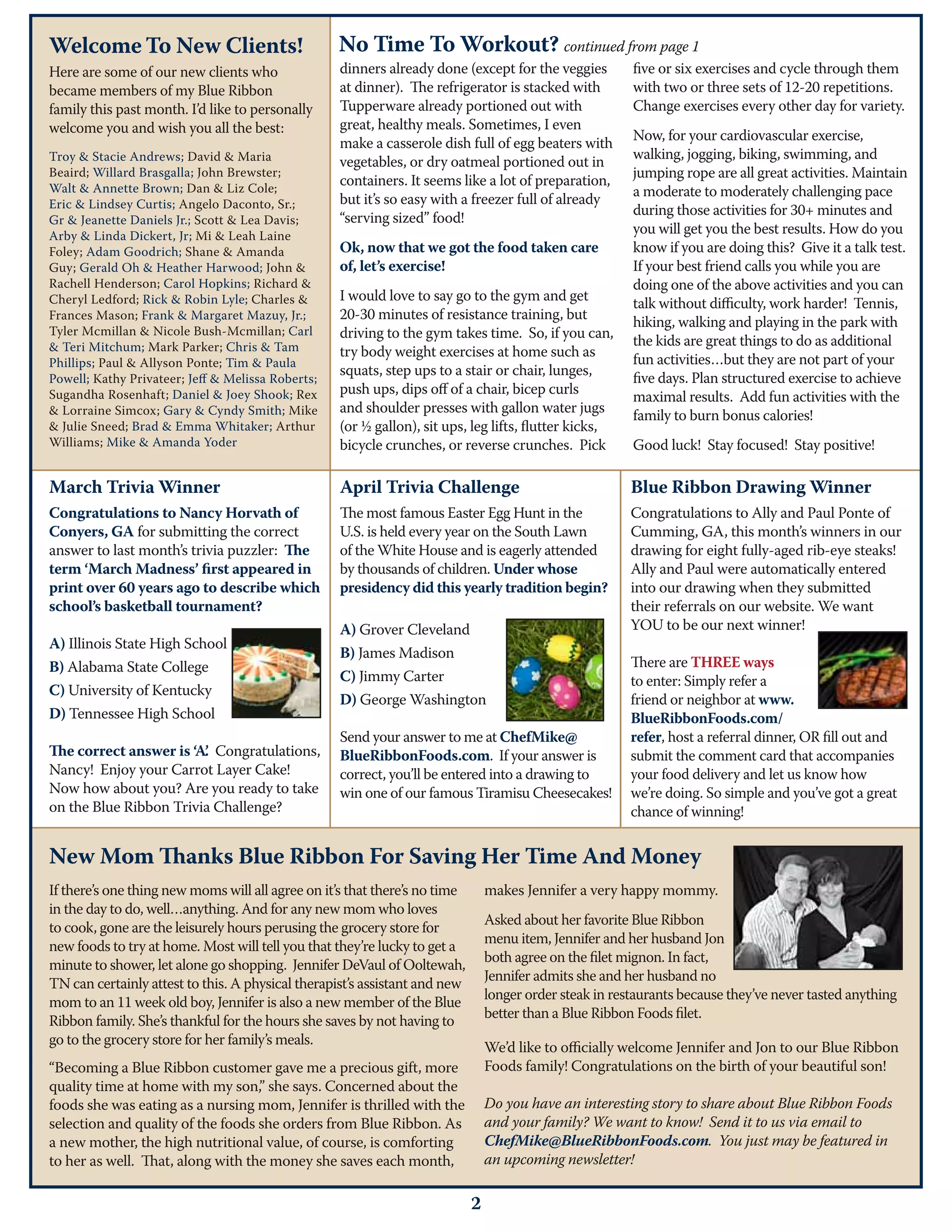 Blue ribbon foods reviews PDF