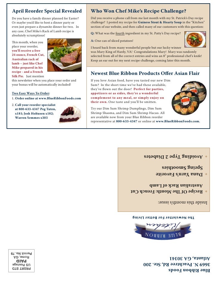 Blue ribbon foods reviews