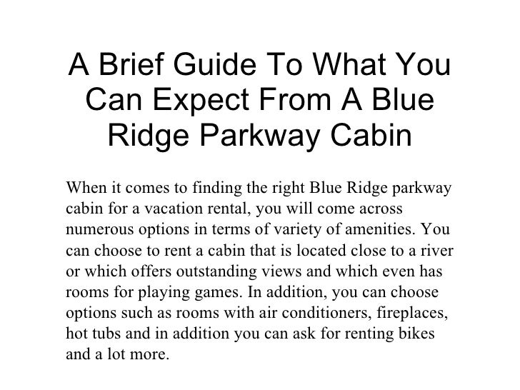 Blue Ridge Parkway Cabin Ppt