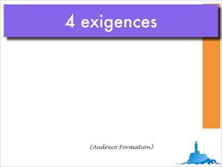4 exigences




  (Audreco Formation)
 