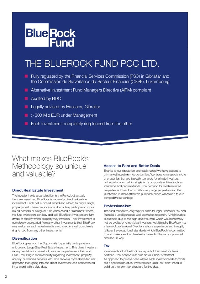 BlueRock Fund information for investors