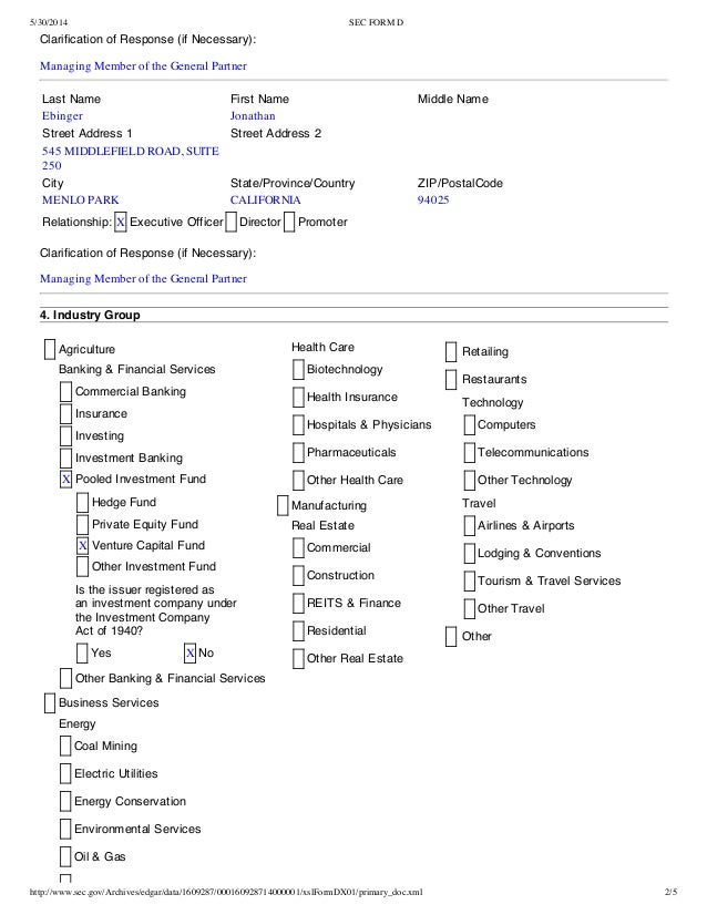 bluerun ventures sec filing may 30 form d edgar