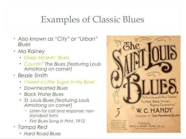 Blues and Early Jazz