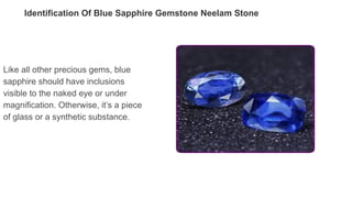 Health Benefits Of Blue Sapphire Gemstone | PDF