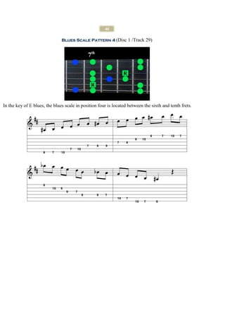 40

                               Blues Scale Pattern 4 (Disc 1 /Track 29)


                                             7th




In the key of E blues, the blues scale in position four is located between the sixth and tenth frets.
 