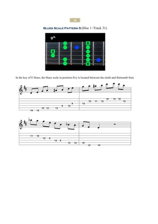 42

                        Blues Scale Pattern 5 (Disc 1 /Track 31)


                               9th




In the key of E blues, the blues scale in position five is located between the ninth and thirteenth frets.
 