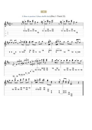 43

E Blues in position 5 (blues shuffle feel) (Disc 1 /Track 32)
 