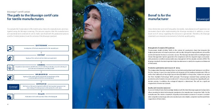 bluesign standard brochuere en blue sign certification