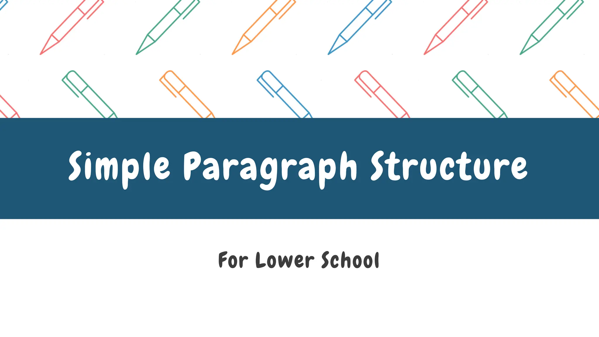 Blue Simple English Paragraph Writing Structure Presentation.pptx