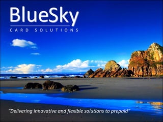 “Delivering innovative and flexible solutions
“Delivering innovative and flexible solutions to prepaid”   to prepaid”
                                           1
 