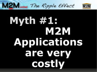 Myth #1:   M2M Applications are very costly 