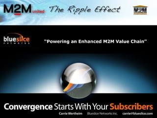 “ Powering an Enhanced M2M Value Chain” 