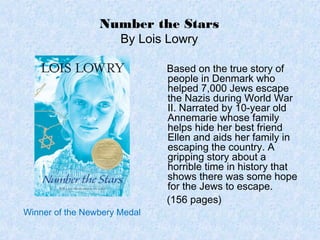 is number the stars a true story
