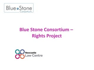 Blue Stone Consortium –
Rights Project
 