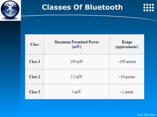Classes Of Bluetooth 