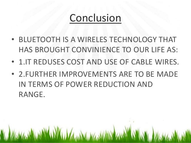 Bluetooth conclusion essay