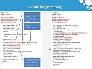 L2CAP Programming 
 