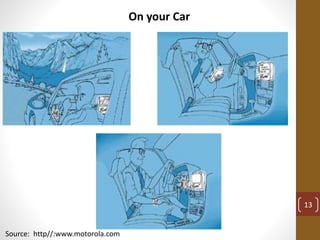 On your Car
Source: http//:www.motorola.com
13
 