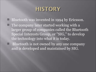PPT ON BLUETOOTH WHAT IS BLUETOTH AND ITS MEANING | PPT