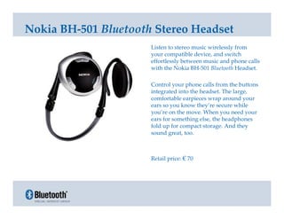 Bluetooth Summer Gift Guide PPT