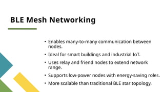 Bluetooth and BLE Protocols in iot sensors unit 5.pptx