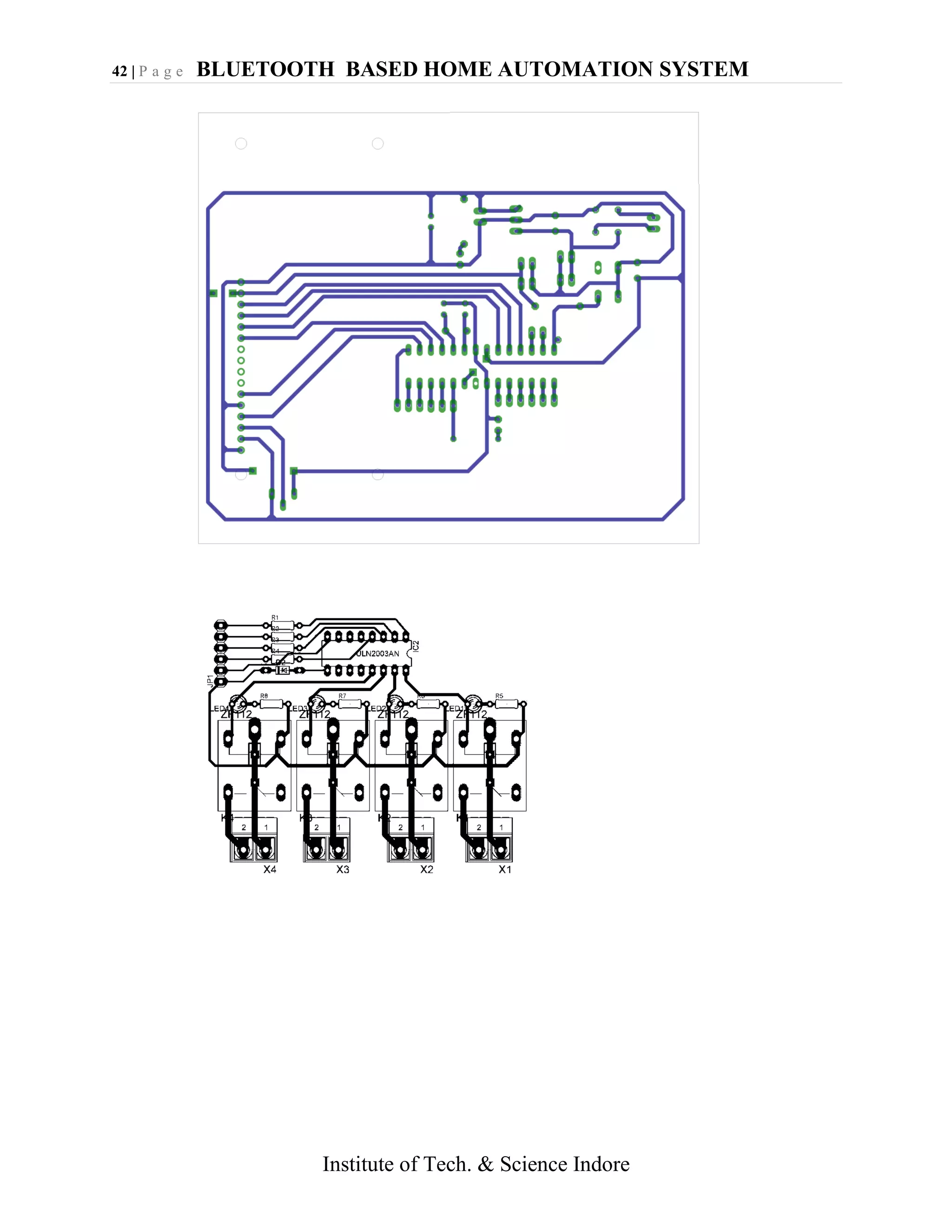 42 | P a g e BLUETOOTH BASED HOME AUTOMATION SYSTEM
Institute of Tech. & Science Indore
 
