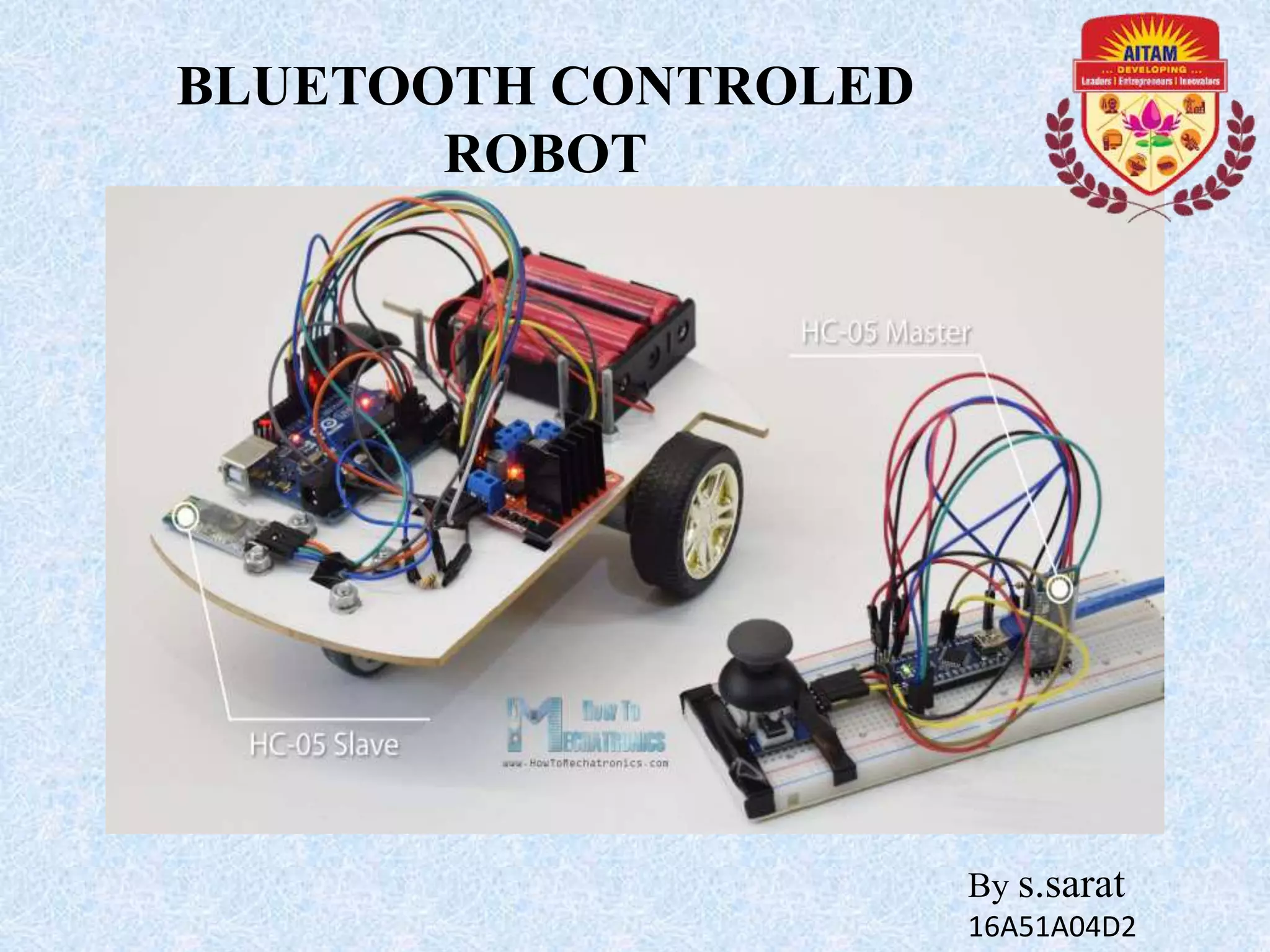 Bluetooth controled robot | PPTX