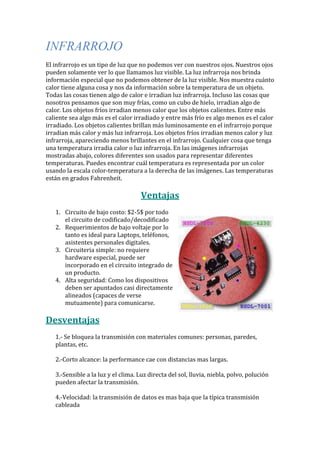 Bluetooth e infrarrojo