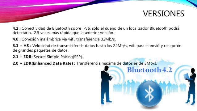 Versiones de bluetooth Versiones de bluetooth