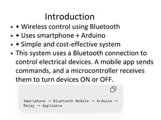Bluetooth-Based Home Automation System Using Arduino for Wireless ...