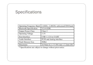 Bluetooth Module | PDF