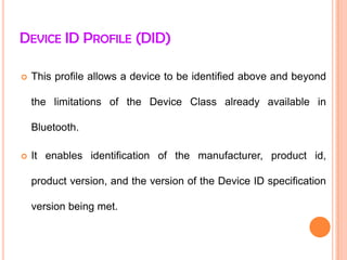 General Audio/Video Distribution Profile (GAVDP) 