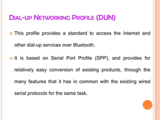 Generic Access Profile (GAP) 