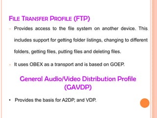 Generic Object Exchange Profile (GOEP) 