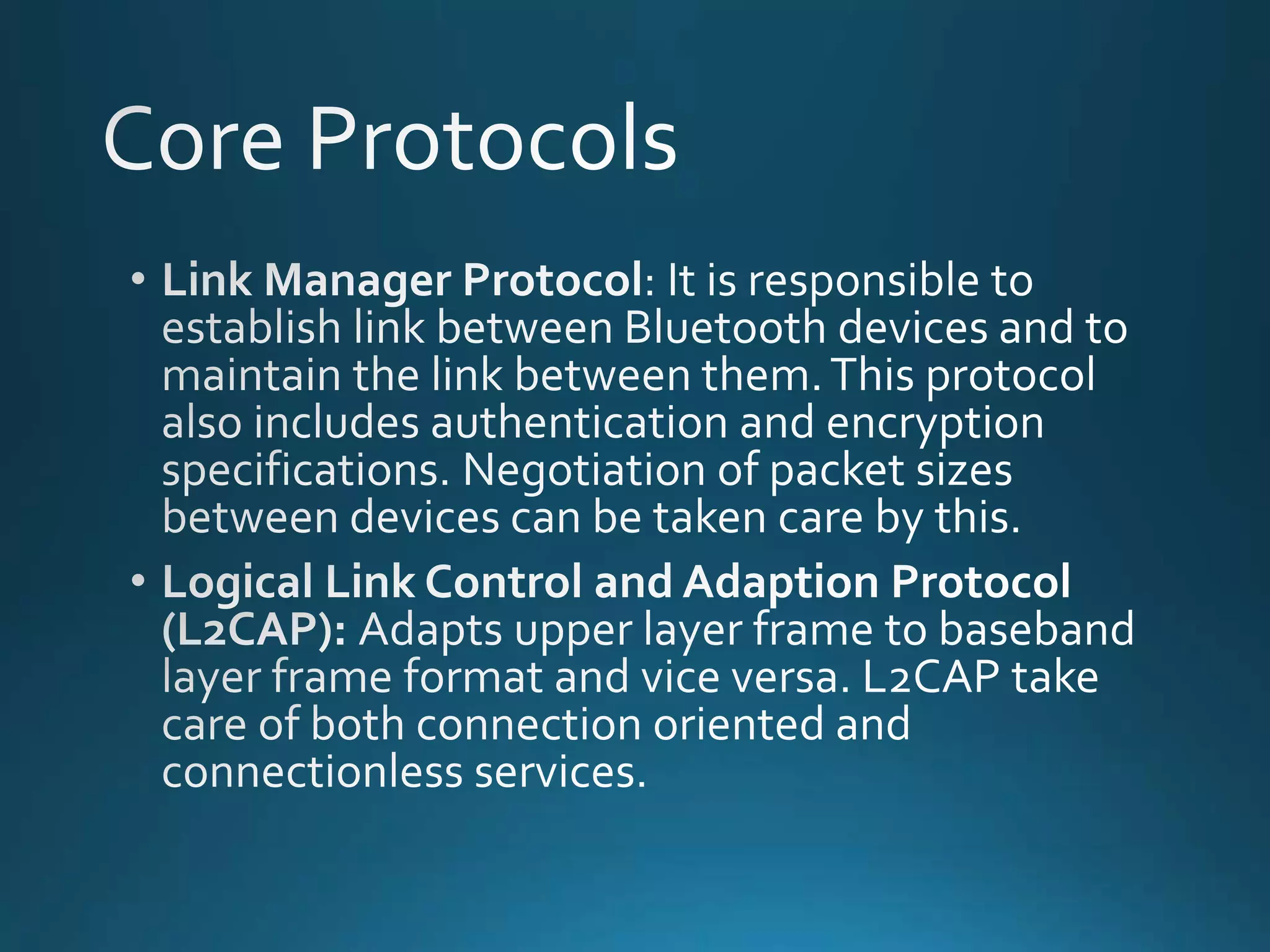 Bluetooth protocol