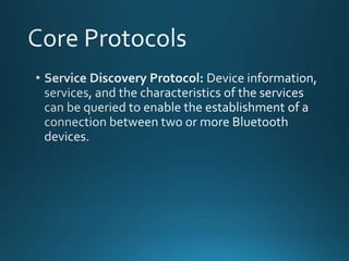 Bluetooth protocol